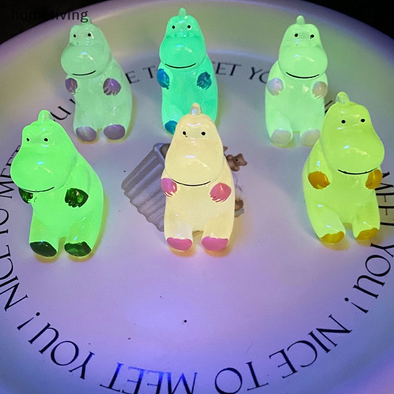 Phụ Kiện Trang Sức Hình Khủng Long Mini Bằng Nhựa Phát Sáng Dễ Thương DIY