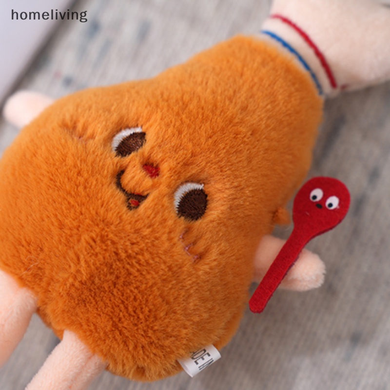 Móc Khóa Hình Hamburger Hot Dog Nhồi Bông 10cm Dễ Thương