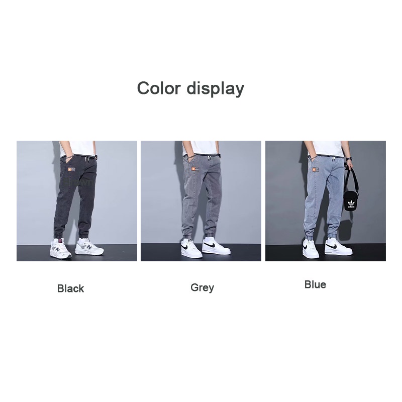 Quần Jeans Nam Dài Dáng Rộng Phong Cách Hàn Quốc