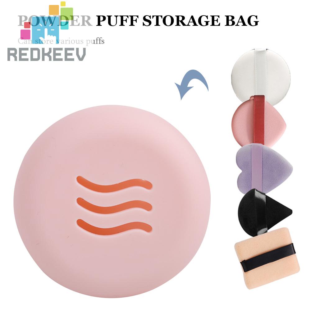 Giá Đỡ Mút Trang Điểm Bằng Silicone Hai Mặt Hình Tròn Tiện Lợi