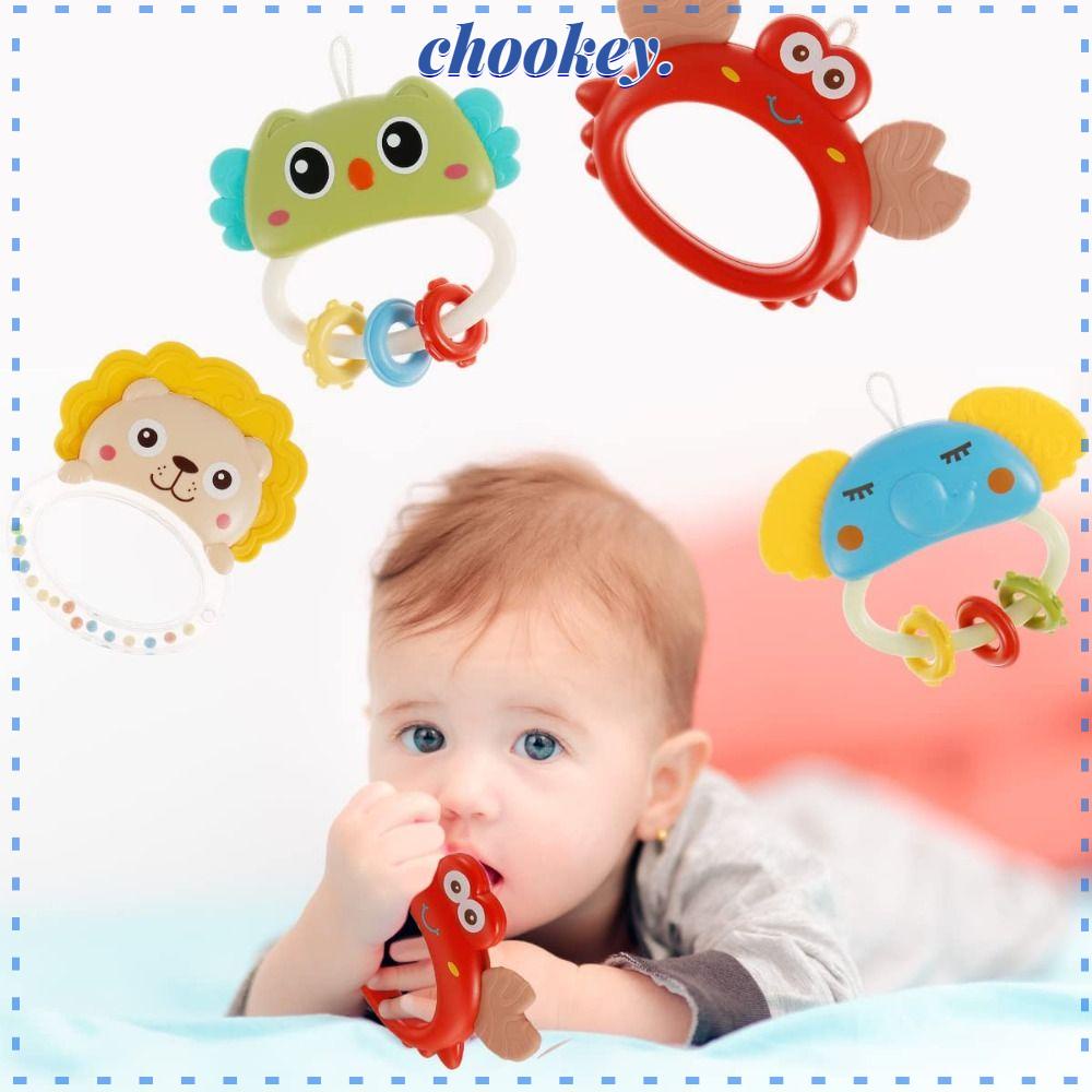 Đồ Chơi Lục Lạc Xoay Hình Động Vật Hoạt Hình Có Thể Tái Sử Dụng Cho Bé 0-24 Tháng Tuổi