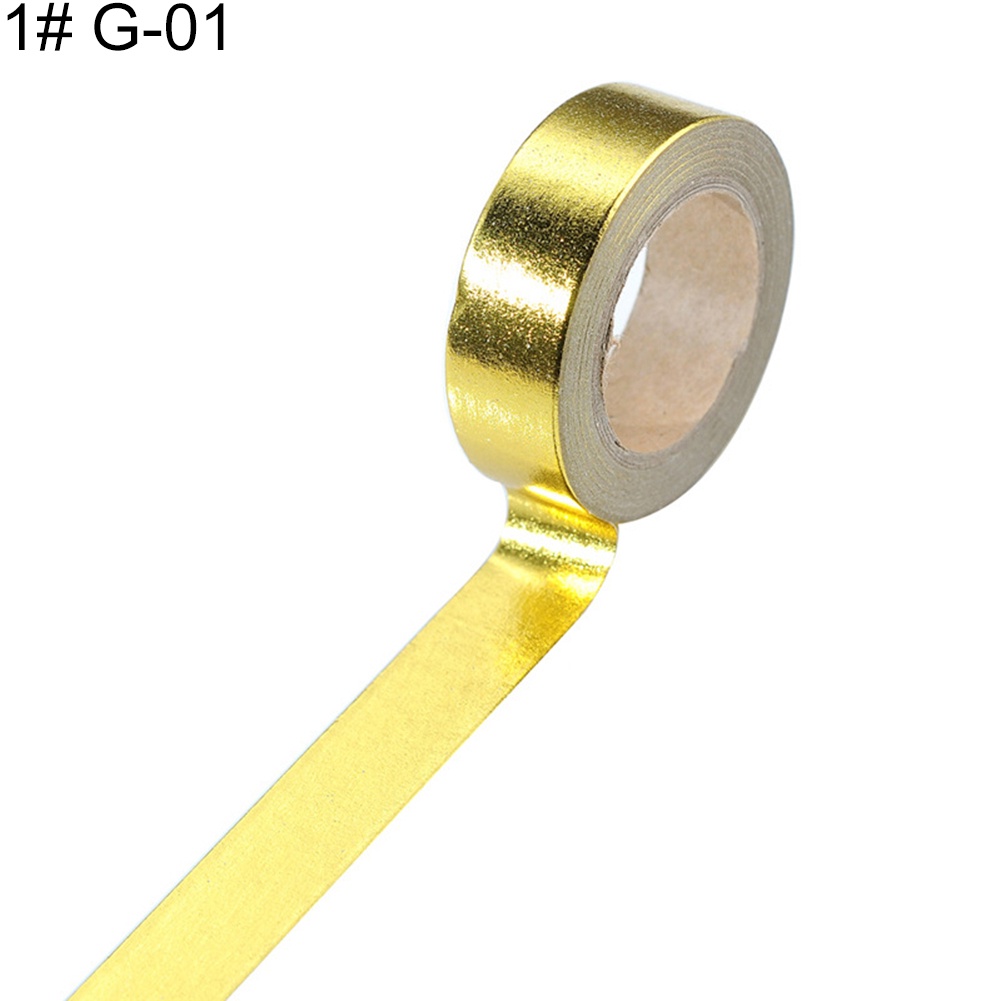 Cuộn Băng Lá Vàng 10mx15mm Chuyên Dụng Cho Trang Trí Sổ