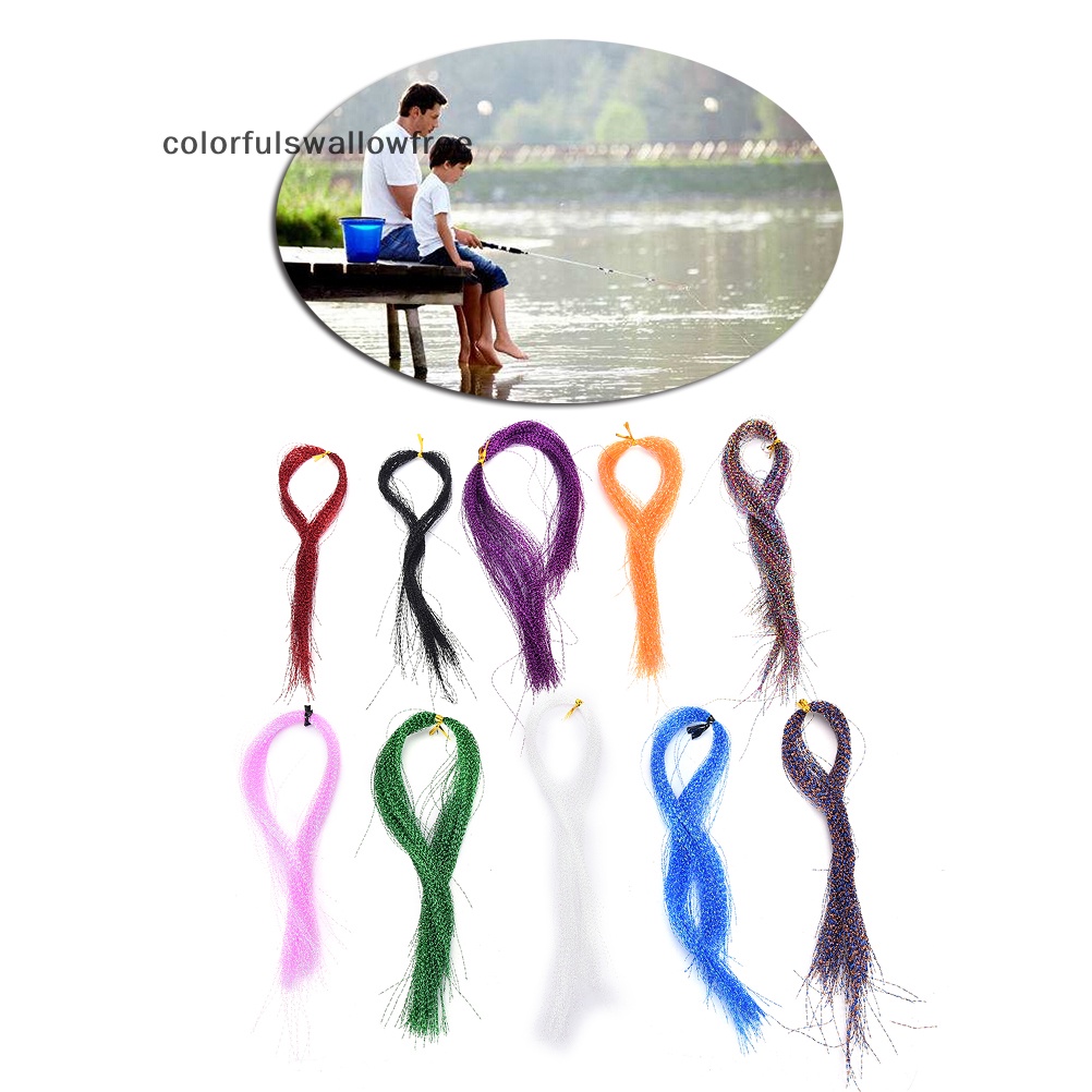 Cuộn Dây Kim Tuyến Lấp Lánh Nhiều Màu Dùng Làm Mồi Câu Cá ABC