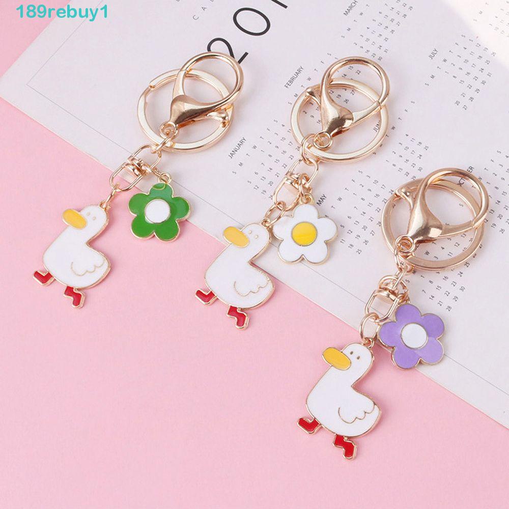 Móc Khóa Hình Vịt REBUY1 Dễ Thương Dùng Làm Quà Tặng