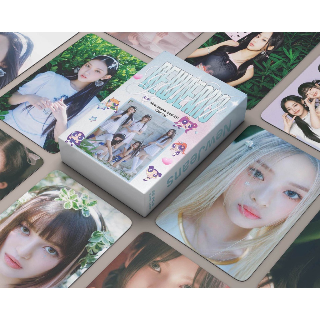 55 cái / hộp mini album thứ 2 mới get up 1st debut kỷ niệm photocards lomo thẻ kpop bưu thiếp giá rẻ ht