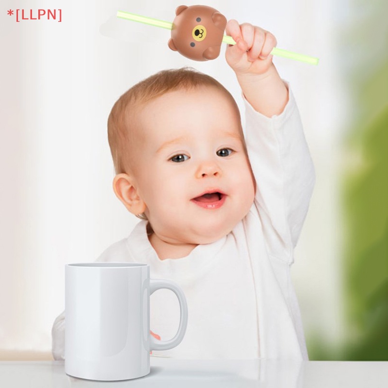 [loyaltysun] Ống Hút Hình Động Vật Dễ Thương Có Thể Tái Sử Dụng Cho Tiệc Chào Mừng Trẻ Em