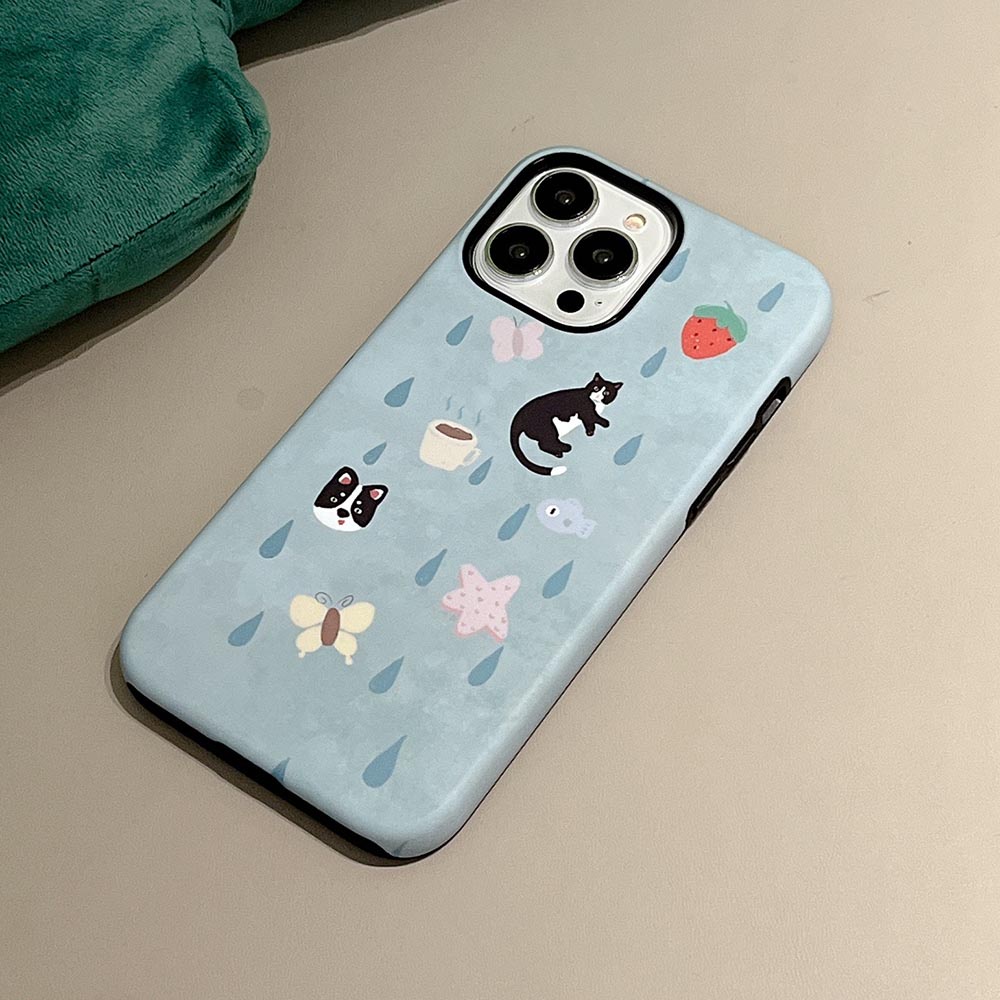 Vỏ Bao Da Điện Thoại Cứng Hình Động Vật Cho iphone 11 12 12pro 12promax 13 13pro 13promax 14 14pro 14promax 15 15pro 15plus 15proma Ốp