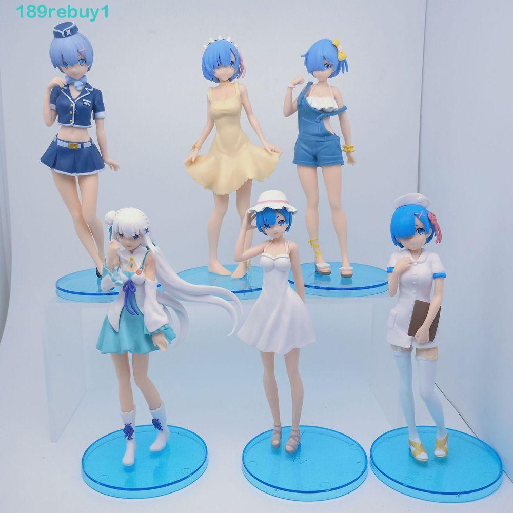 Bộ 6 Mô Hình Nhân Vật Re: Life In A Different World From Zero 17CM