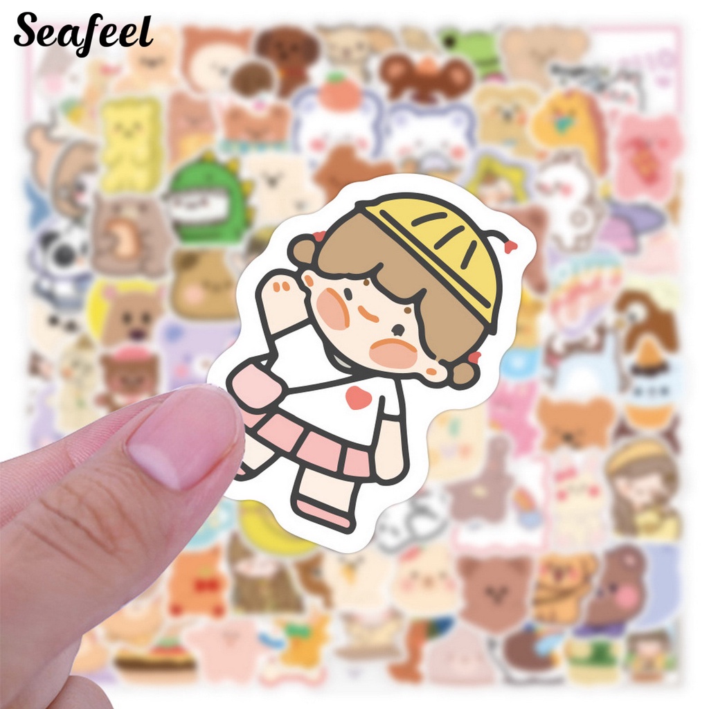 Set 100 Sticker Hoạt Hình Dán Đa Năng