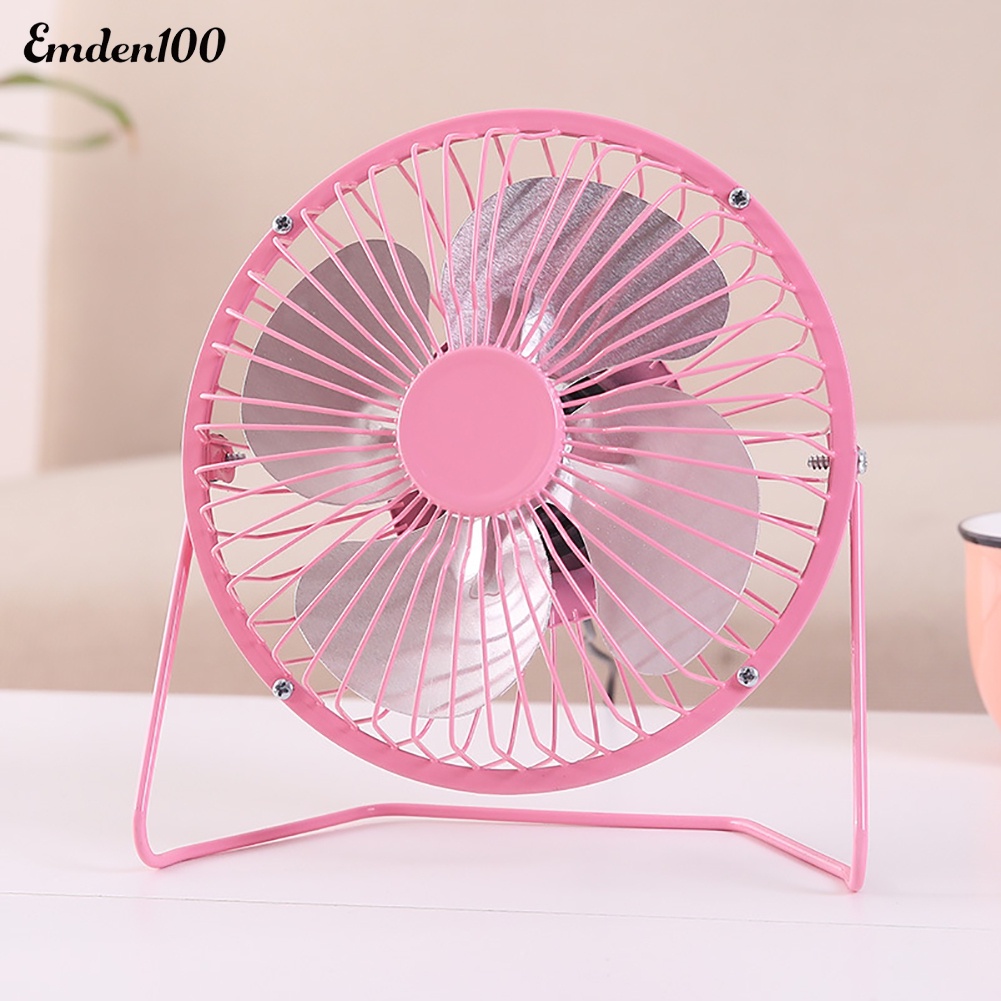 Quạt Làm Mát Để Bàn 4 inch Bằng Kim Loại Cổng Sạc USB