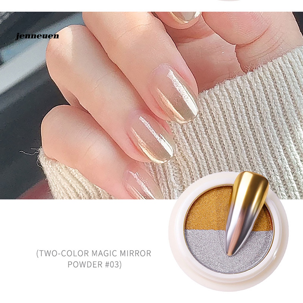 Bột Tráng Gương Hai Màu Bằng Titan Dùng Trang Trí Móng Tay Nghệ Thuật DIY