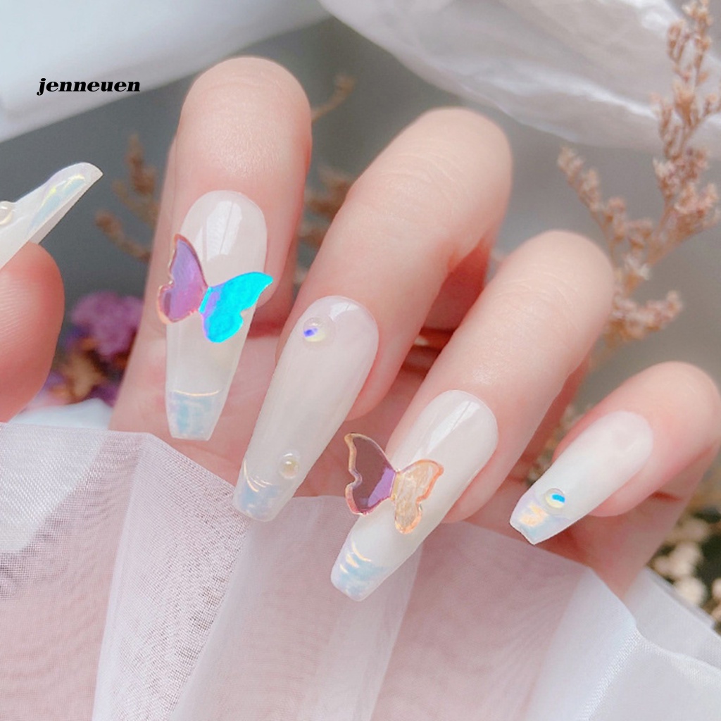 Set 30 Phụ Kiện Trang Trí Móng Tay Nghệ Thuật Hình Bướm Dễ Sử Dụng