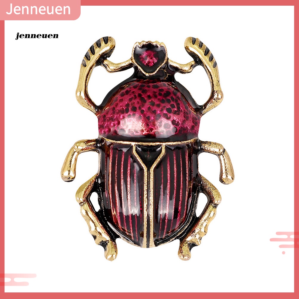 Ghim Cài Áo Hình Bọ Cánh Cứng Tráng Men Phong Cách Vintage