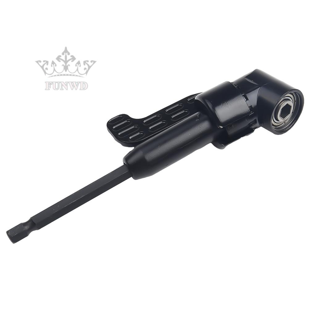 【FUNWD】Driver Adapter 105 Degree Angle 1pc Extension Drilling 1/4inch Hex Handle