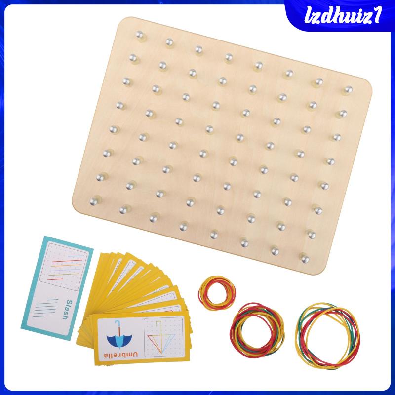 Bộ Đồ Chơi Hình Học Bằng Gỗ Theo Phương Pháp Montessori Cho Bé 3 4 5 Tuổi