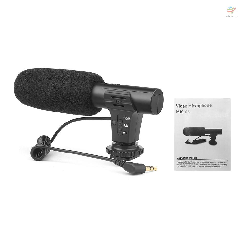 Micro XT-451 Có Jack Cắm 3.5mm Chuyên Dụng Cho Máy Quay Phim Canon Sony Nikon DV