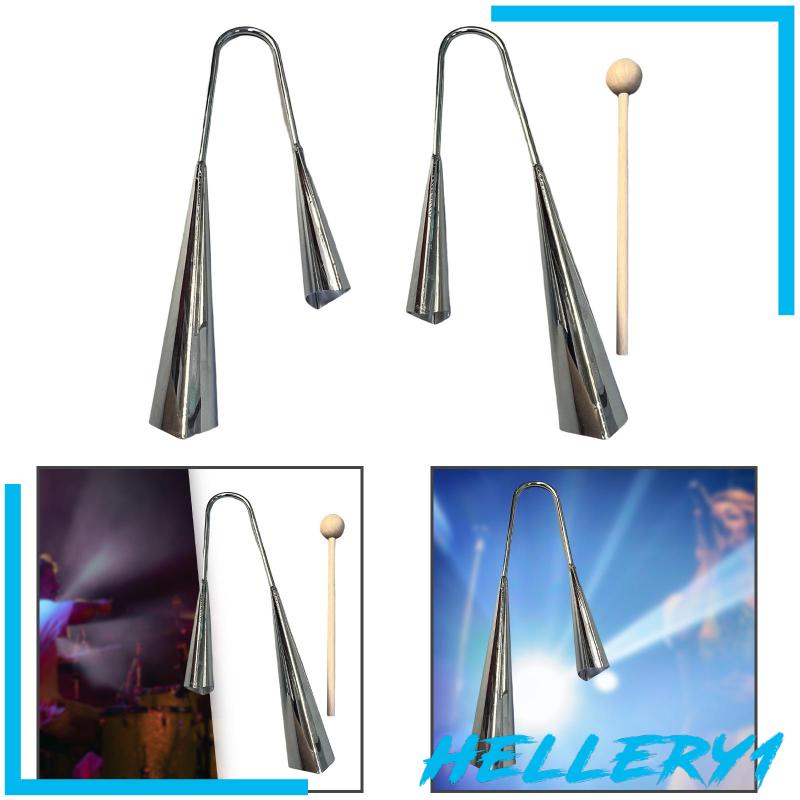 Đồ Chơi Nhạc Cụ Agogo Bell Cowbell Cầm Tay Dành Cho Trẻ Em