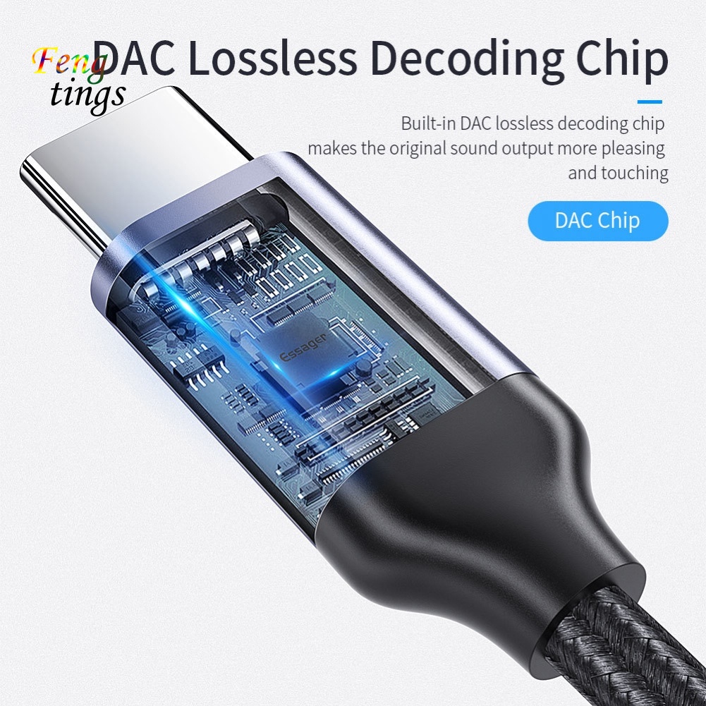 Cáp Chuyển Đổi Âm Thanh Type-c Sang Giắc Cắm 35mm Bằng Hợp Kim Nhôm