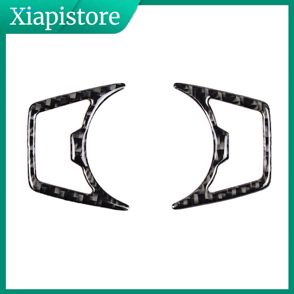 1 Cặp Miếng Dán Trang Trí Đèn Pha Xe Hơi Ford Mustang 2015-2019 Bằng Sợi Carbon