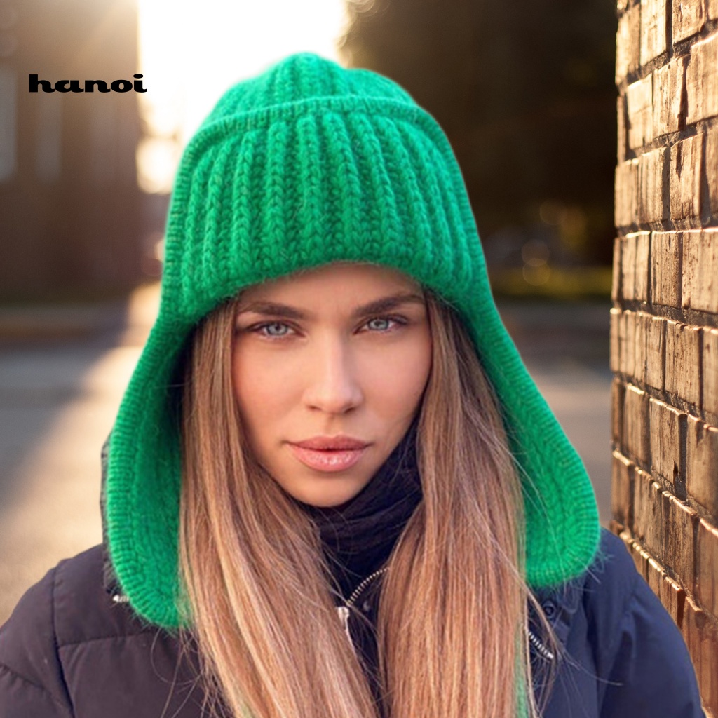 Mũ beanie Trùm Tai Giữ Ấm Thời Trang Cho Nữ