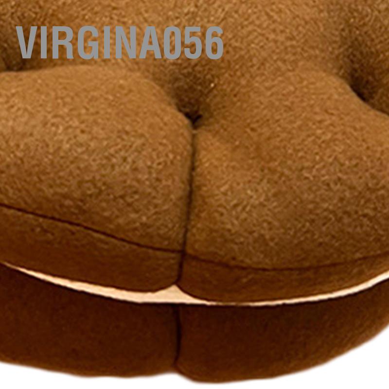 Virgina056 Đệm Bánh Quy Dễ Thương Mềm Mại Thoáng Khí Bông PP Làm Đầy Ngồi Cho Phòng Ngủ Ký Túc Xá Đầu Giường 450G