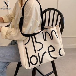 Túi xách canvas cỡ lớn phong cách hàn quốc cho nữ