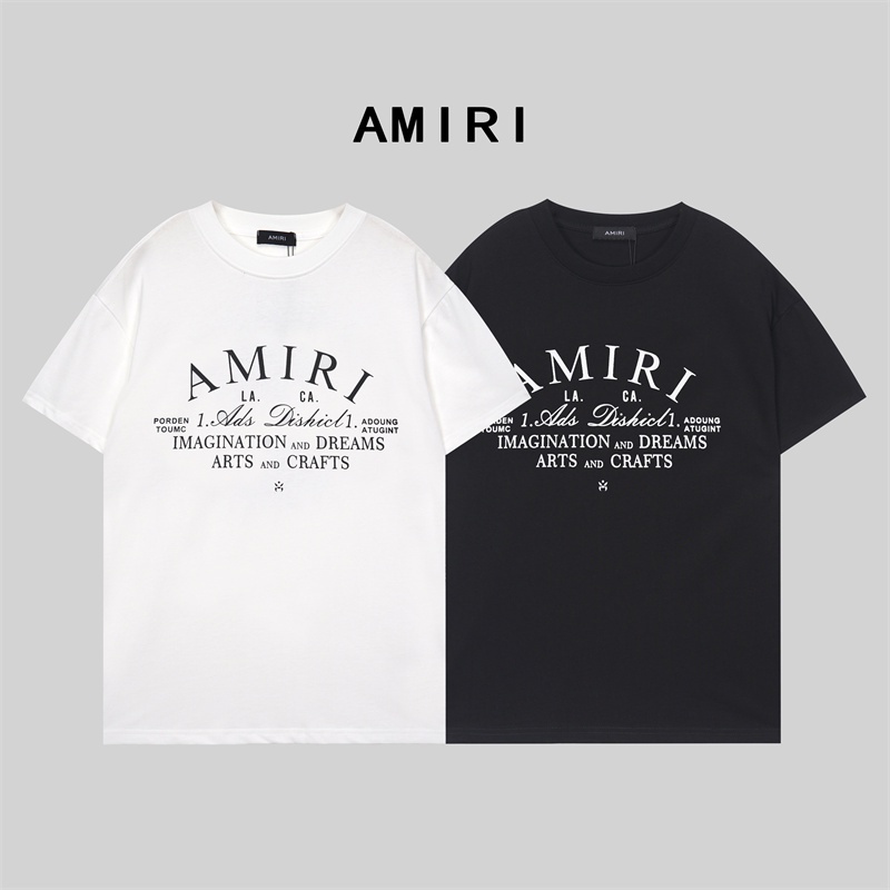 Áo Thun Cotton Tay Ngắn In Chữ AM1I88RI Phong Cách Thể Thao Thời Trang Cho Nam Và Nữ