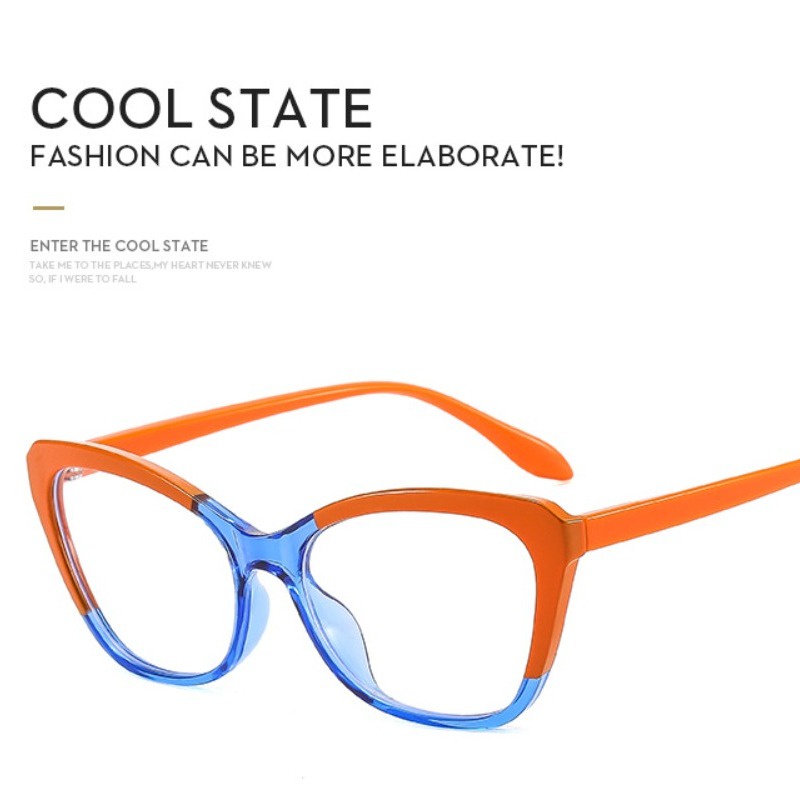 Kính Mát Mắt Mèo Chống Ánh Sáng Xanh Phong Cách Âu Mỹ Mới 2023  TR90