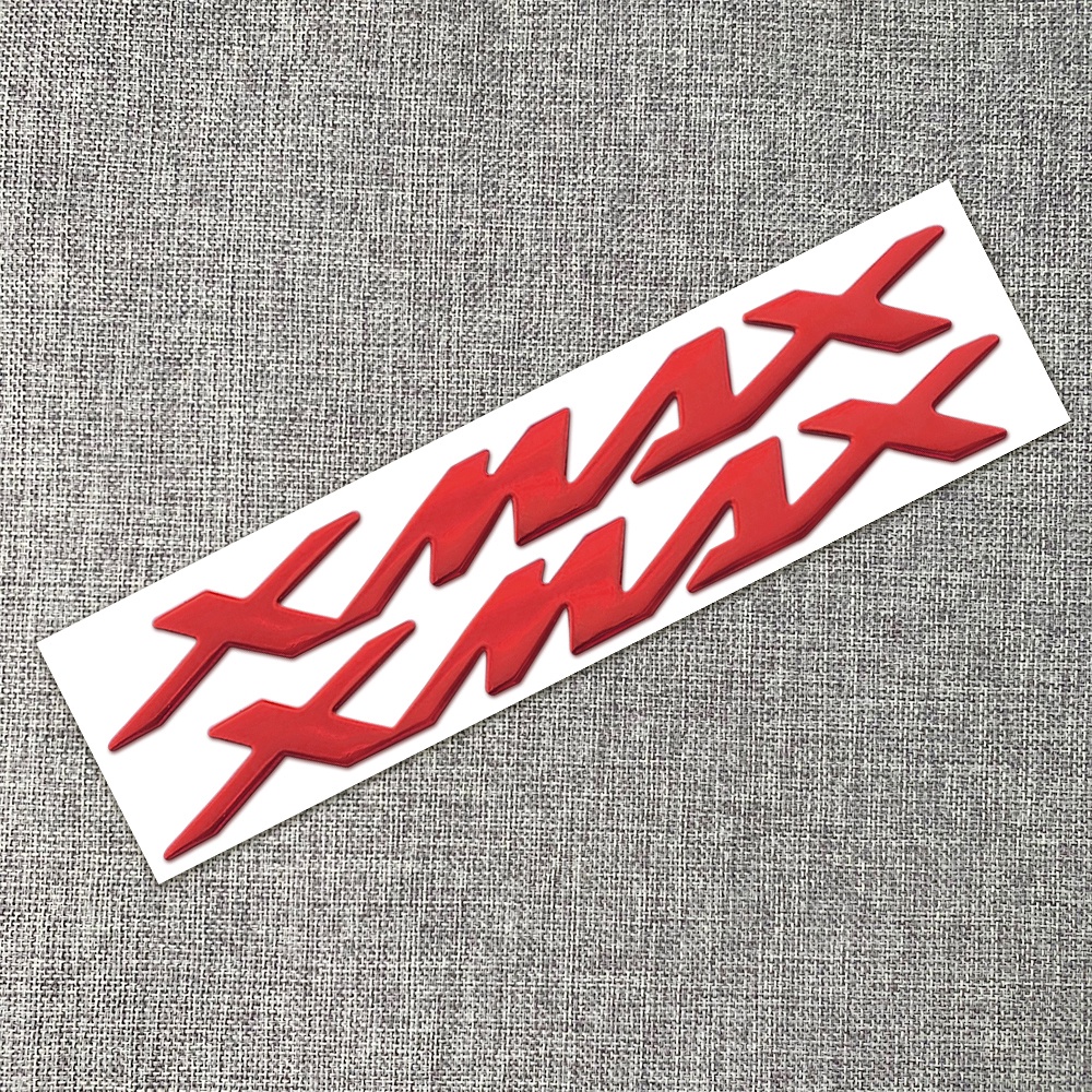 FENDER Set 2 Miếng Dán Logo 3D Bằng Nhựa Resin Trang Trí Thân Xe Yamaha Xmax 300 125 250 400