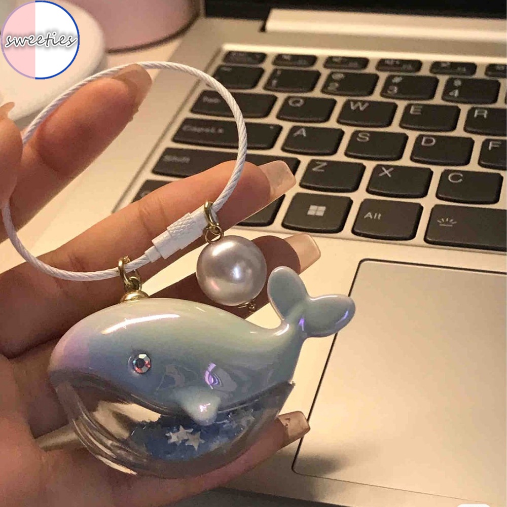Móc Khóa Hình Cá Voi Dễ Thương Phong Cách Hàn Quốc