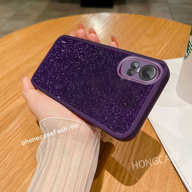 Ốp Điện Thoại Silicon Mềm Phối Bột Kim Tuyến Cho OPPO reno 10 pro Plus + 10pro + Reno10Pro reno10 5G 2023