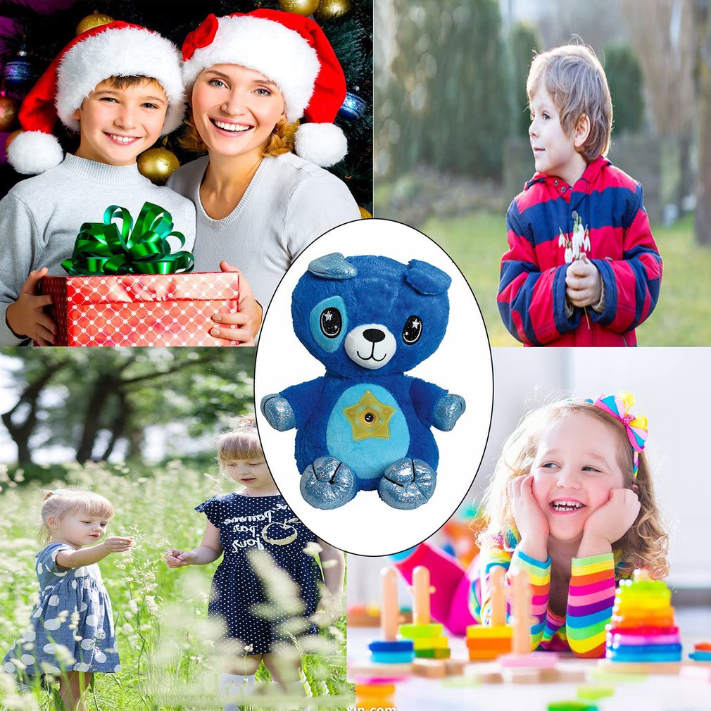 Star Belly Dream Lites Children's Cartoon Plush Starry Dream Projection Lamp.