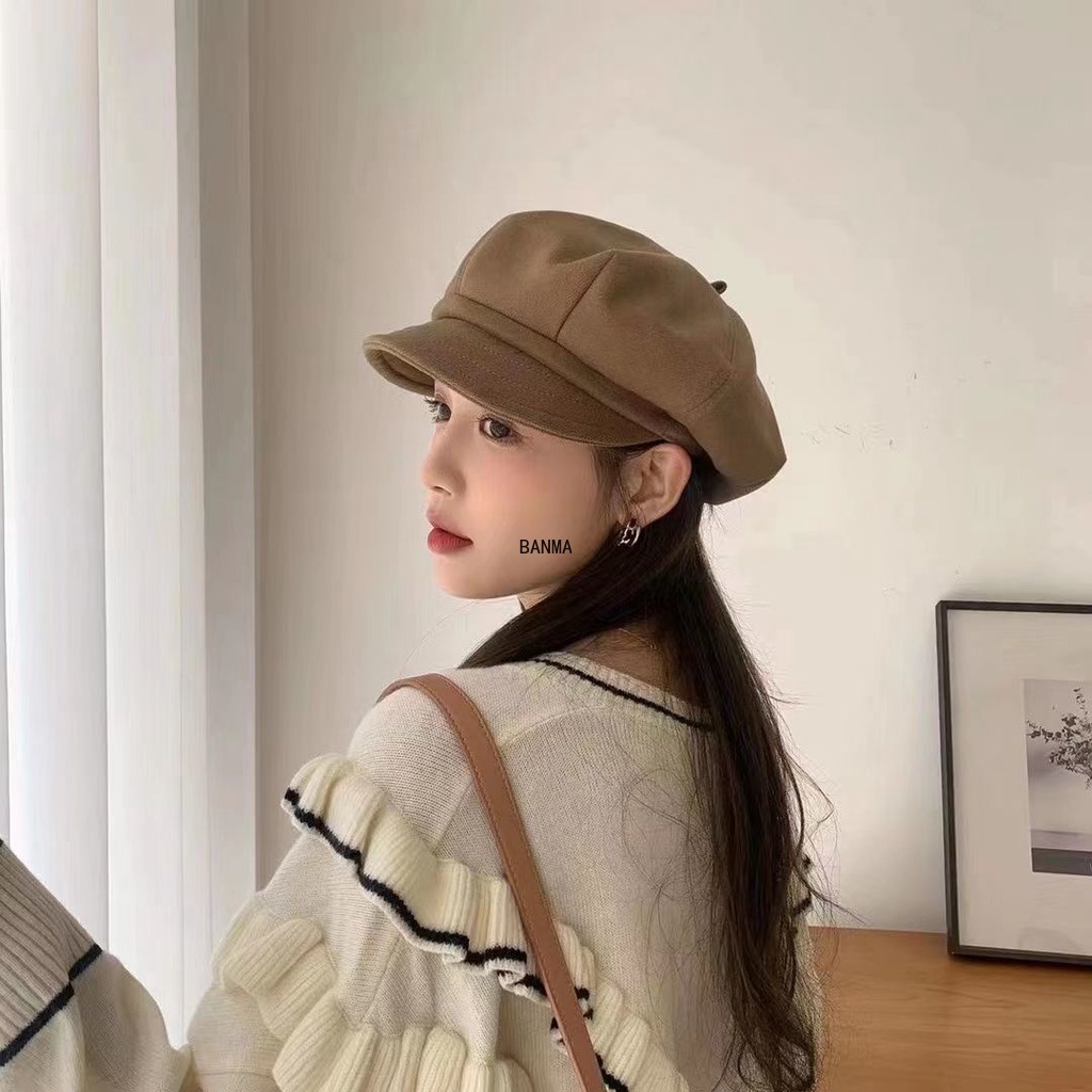 Mũ Beret Thiết Kế Đơn Giản Thời Trang Theo Phong Cách Hàn Quốc
