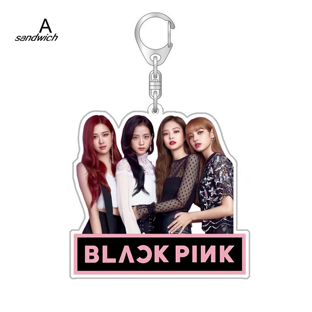 Móc Khóa Hai Mặt In Hình Nhóm Nhạc Blackpink Thời Trang