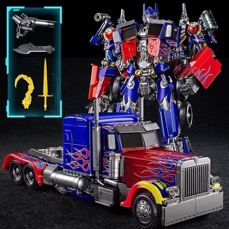 Mô Hình Đồ Chơi Robot Biến Hình Optimus Prime Leader Bằng Hợp Kim Cỡ Lớn