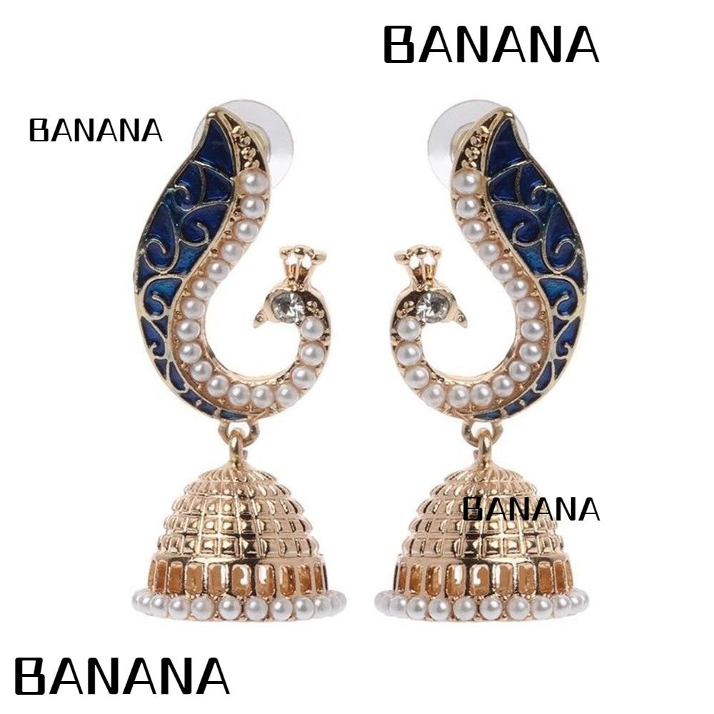 1 Đôi Bông Tai Hình Chim Công Ấn Độ Độc Đáo