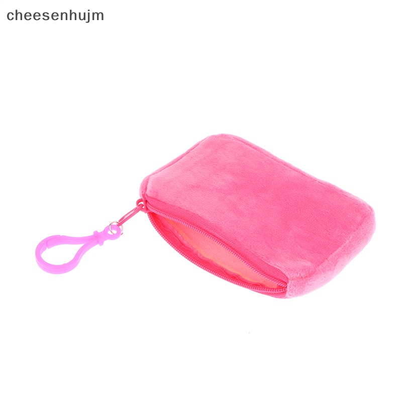 Ví Đựng Tiền Xu Bằng Vải Bông Màu Kẹo Ngọt Hình Vuông Dễ Thương