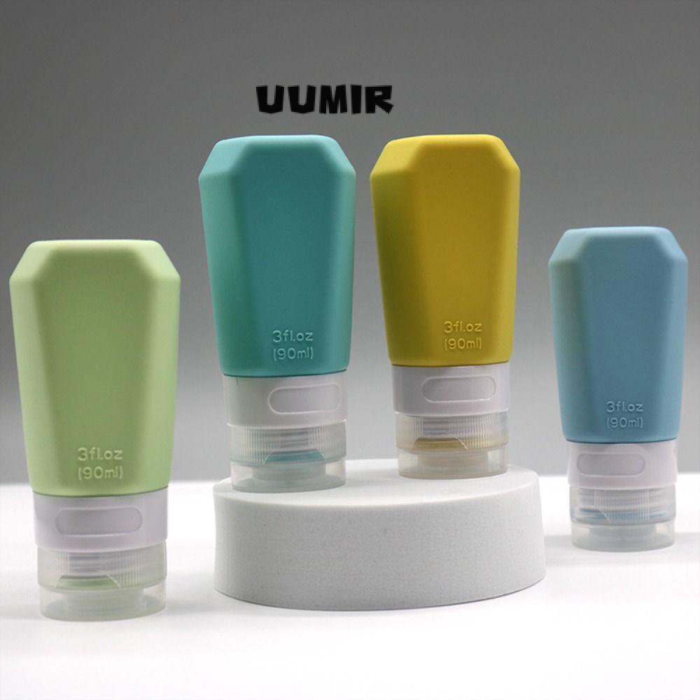 Uumir Bộ Túi Đựng Mỹ Phẩm Chia Ngăn Hình Vuông Bằng Silicone Tiện Lợi Khi Đi Du Lịch