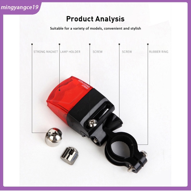 Đèn Đuôi Xe Đạp Từ Tính Chống Nước
