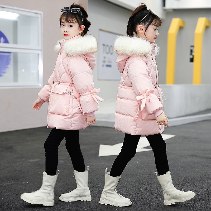 Áo Khoác Phao cotton Dày Dặn Thời Trang Mùa Đông Cho Bé Gái