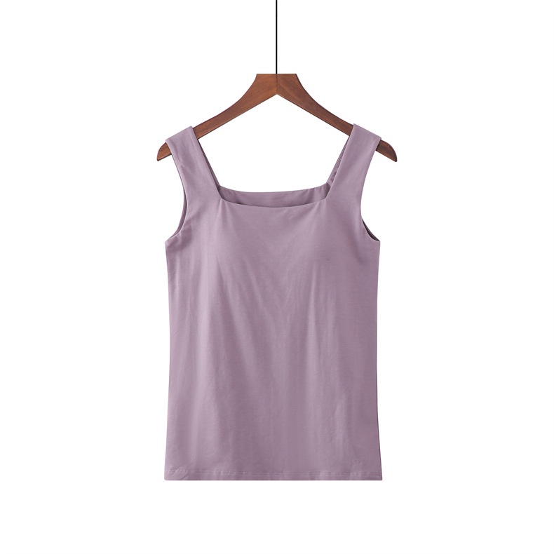 Áo Tank Top Cổ Vuông Chất Liệu Cotton Cao Cấp Size S-XL