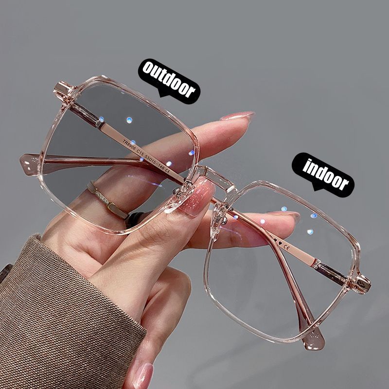 Mắt Kính Chống Bức Xạ Gọng Lớn Phong Cách Hàn Quốc Cho Nam Nữ