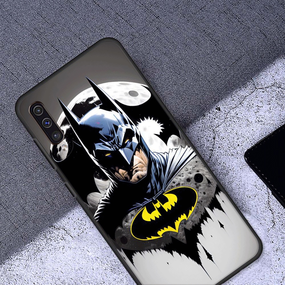 Ốp Điện Thoại Bằng Nhựa Mềm Viền Đen Hình batman Cho samsung note 10 10 plus 10 lite 20 20 ultra