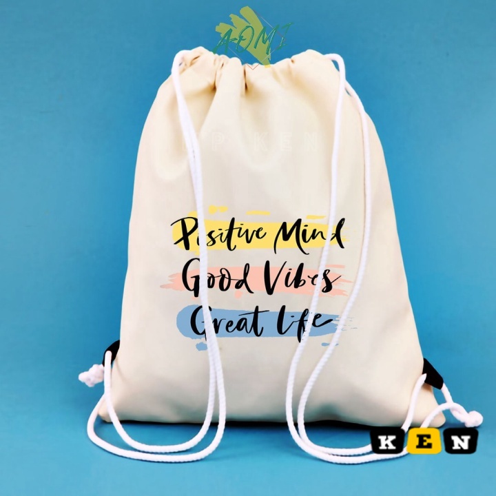 BALO MINI CUNG HOÀNG ĐẠO DÂY RÚT NHỎ XINH UNISEX CHẤT CANVAS THỜI TRANG CUTE XINH ĐẸP TIỆN ÍCH DẠO PHỐ D