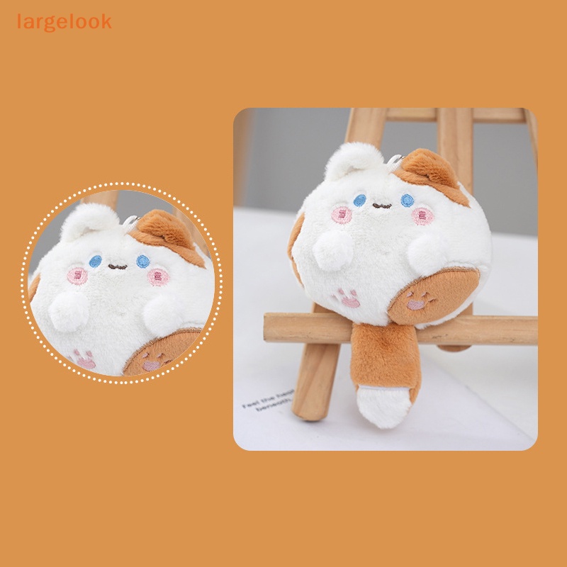 Móc Khóa Hình Mèo Nhồi Bông Đuôi Dài Mềm Mại Chất Lượng Cao