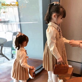 Set áo váy thời trang mùa thu xinh xắn cho bé gái