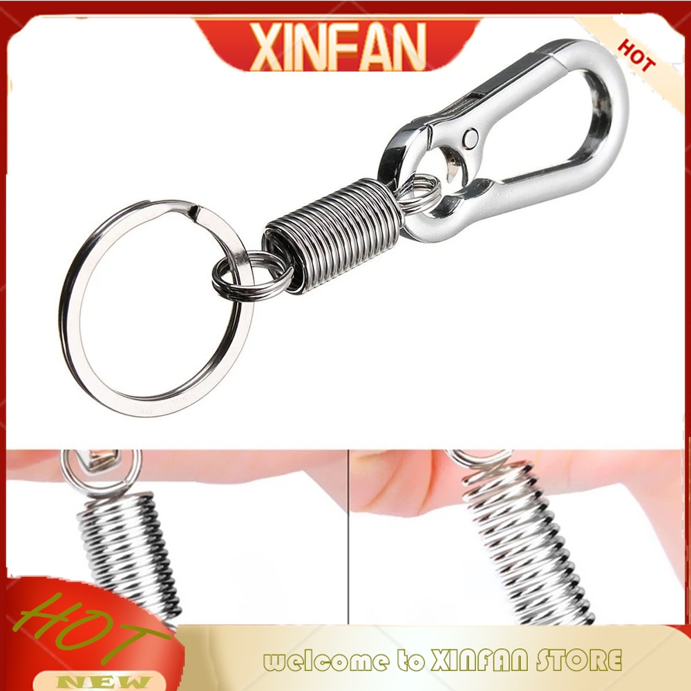 Xinfan Vòng Đệm Lò Xo Bằng Thép Không Gỉ Màu Bạc Bảo Vệ An Toàn Cho Thắt Lưng Xe Hơi