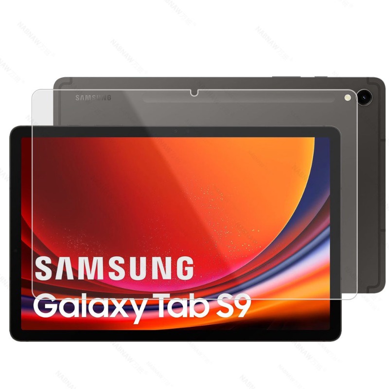 1 Bộ Kính Cường Lực + Sợi Carbon Cho Samsung Galaxy Tab S9 S9 + S9 Plus 2023 SM-X710 SM-X716B SM-X718U SM-X810