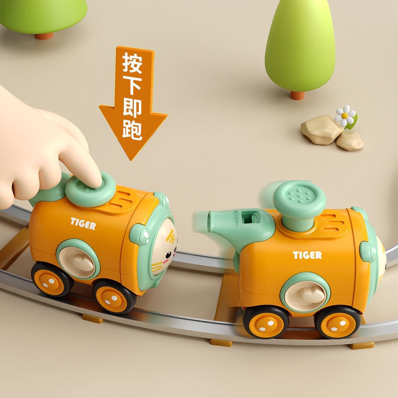 Xe Lửa Đồ Chơi Thay Đổi Khuôn Mặt Hoạt Hình Kèm Còi Dành Cho Bé Trai Mẫu Giáo