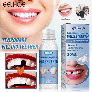 EELHOE 10G/20G/30G Nha Khoa Chất Liệu Trám Composite Tạo Hình Nhiệt Răng Giả Tạm Thời Thay Thế Giả Nhiệt Hạt Khoảng Cách Giả Keo 30G -Ampere